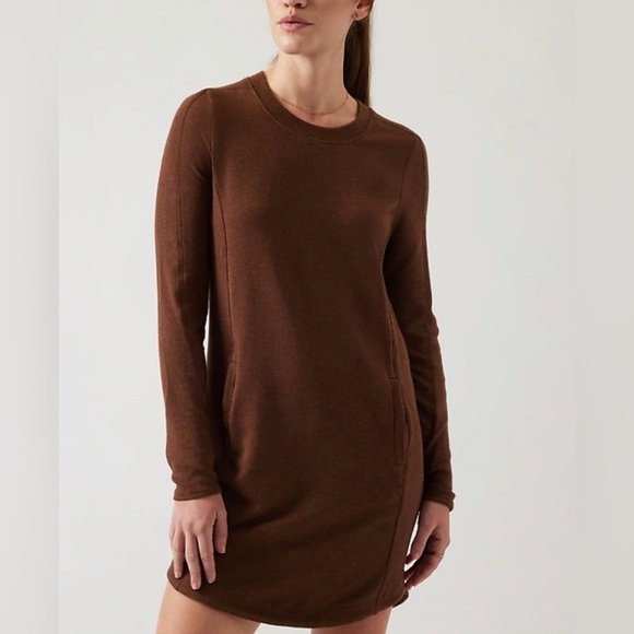Athleta Balance Dress in Mahogany Sz. XS - Picture 1 of 9